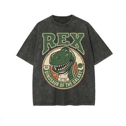 Oversized Rex Dinosaur Matching Family Vacation Graphic Apparel Unisex TShirt