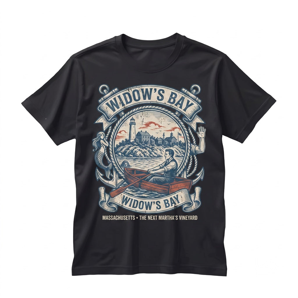 Widows Bay Travel Funny Retro TV Graphic Souvenir Unisex TShirt