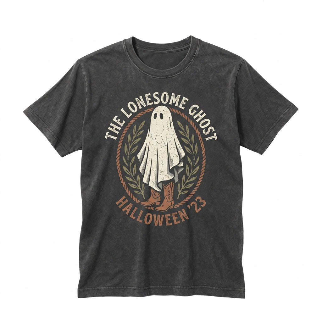 Vintage Ghost Sheet Witch Boo Retro Fall Halloween Graphic Unisex TShirt