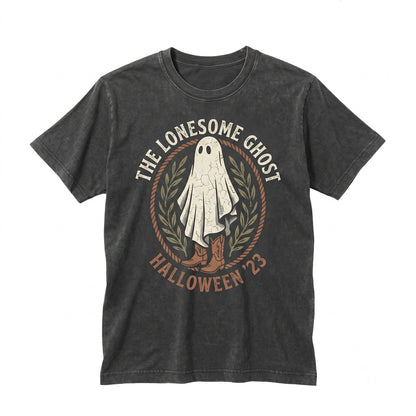 Vintage Ghost Sheet Witch Boo Retro Fall Halloween Graphic Unisex TShirt