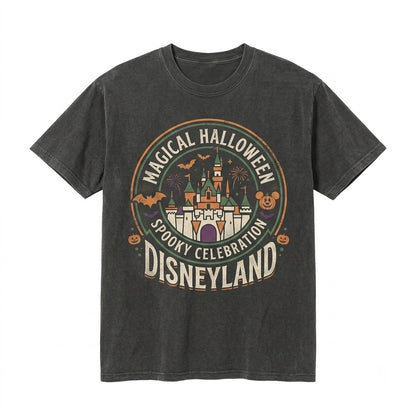 Vintage Spooky Season Witch Costume Top, Retro Theme Park Family Matching Halloween Gift Unisex TShirt