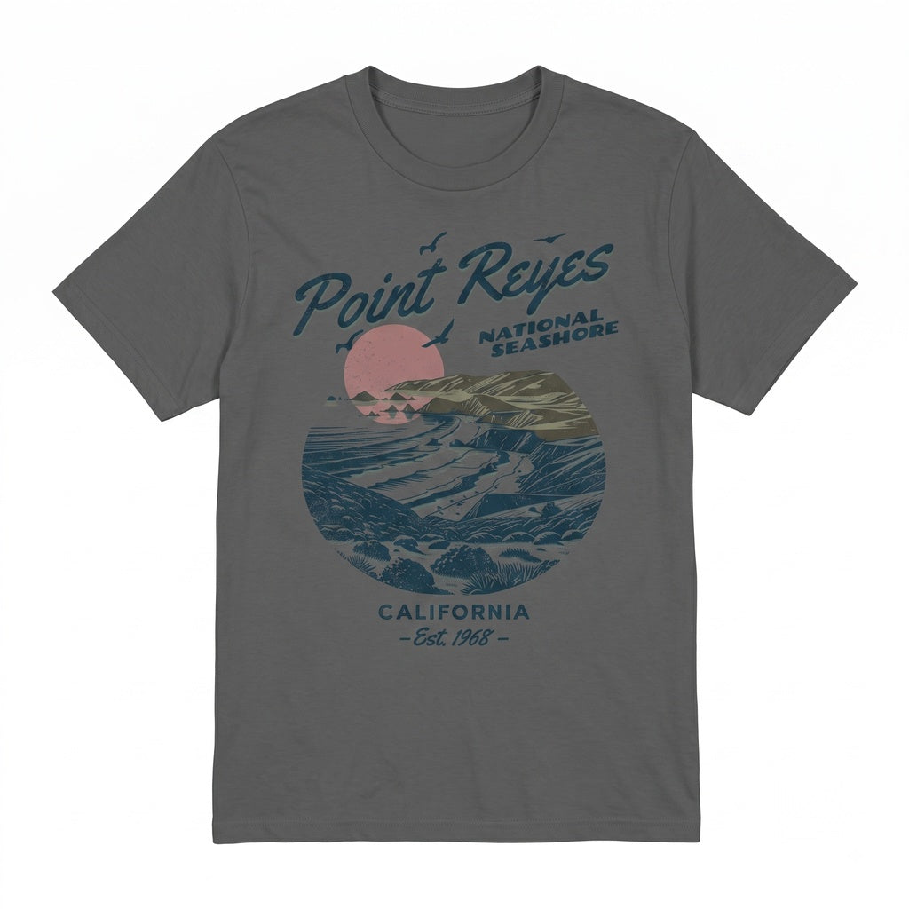 Point Reyes California Coastal Beach Ocean Nature Lover Summer Gift Apparel Unisex TShirt