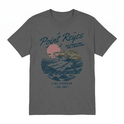 Point Reyes California Coastal Beach Ocean Nature Lover Summer Gift Apparel Unisex TShirt