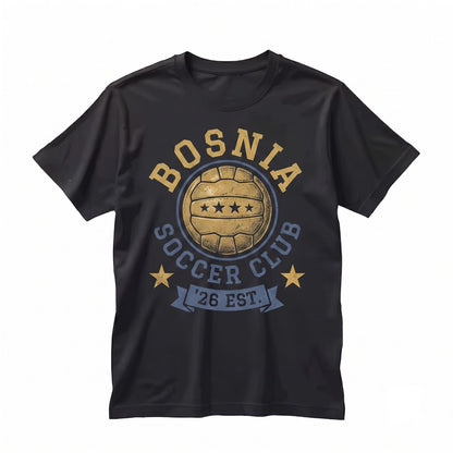 Retro Bosnia Herzegovina 1990s World Soccer Tournament Graphic Fan Merch Unisex TShirt