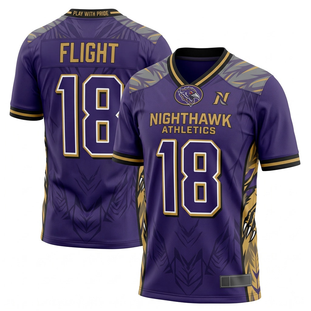Unisex Stitched Football Fan Jersey - Breathable Mesh Lightweight Game Day Athletic Shirt