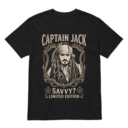 Vintage Pirate Captain Caribbean Theme Park Ride Graphic Unisex TShirt