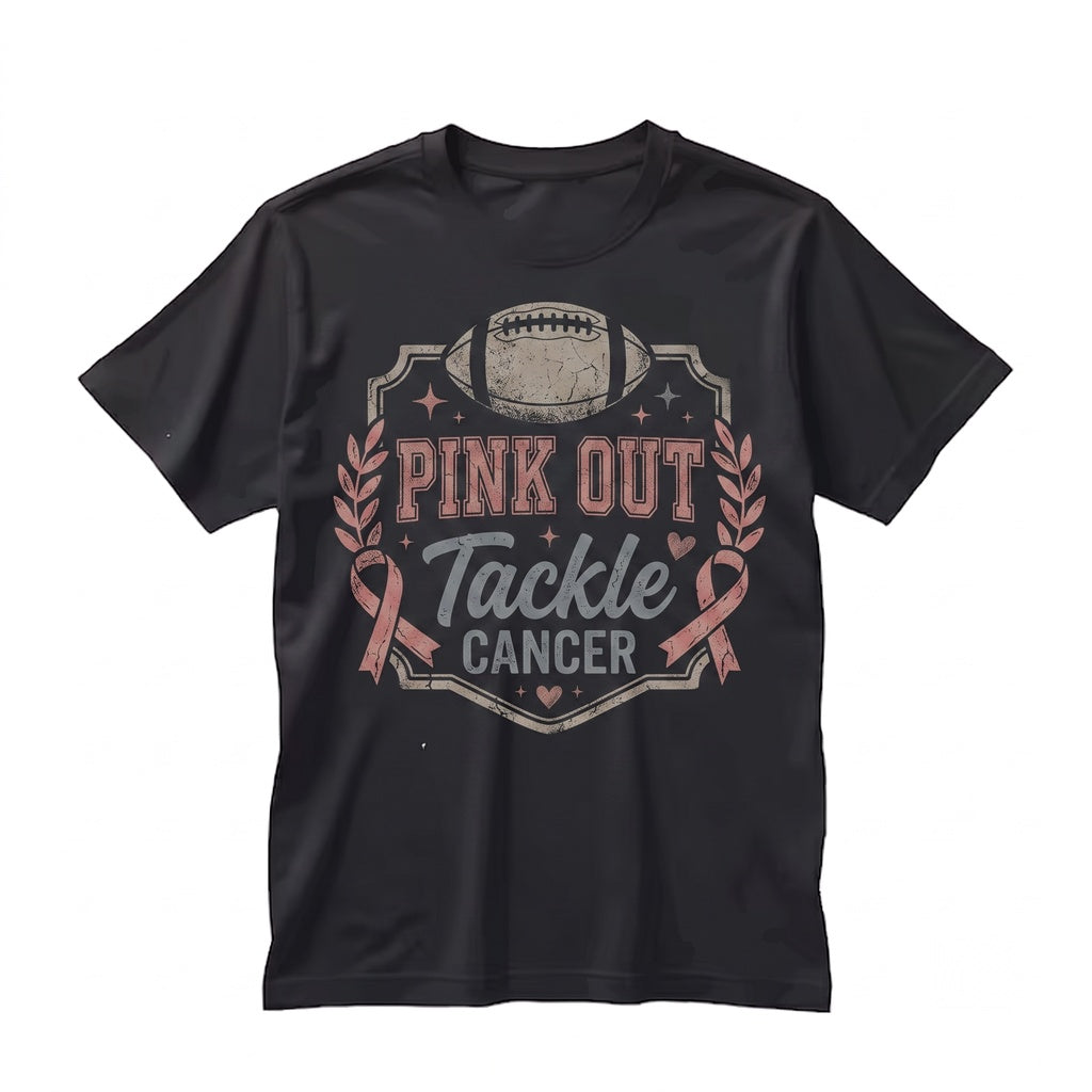 Pink Out Tackle Breast Cancer Awareness Baseball Mama Game Day Support Team Unisex TShirt