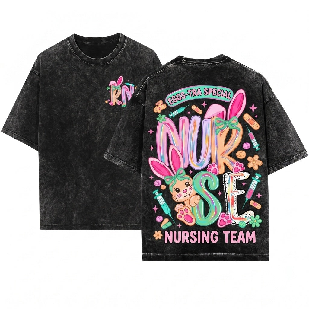 Colorful Coquette Nurse PNG Bundle CNA LPN RN Cute Medical Healthcare Worker Graphic Unisex Wash T-Shirt