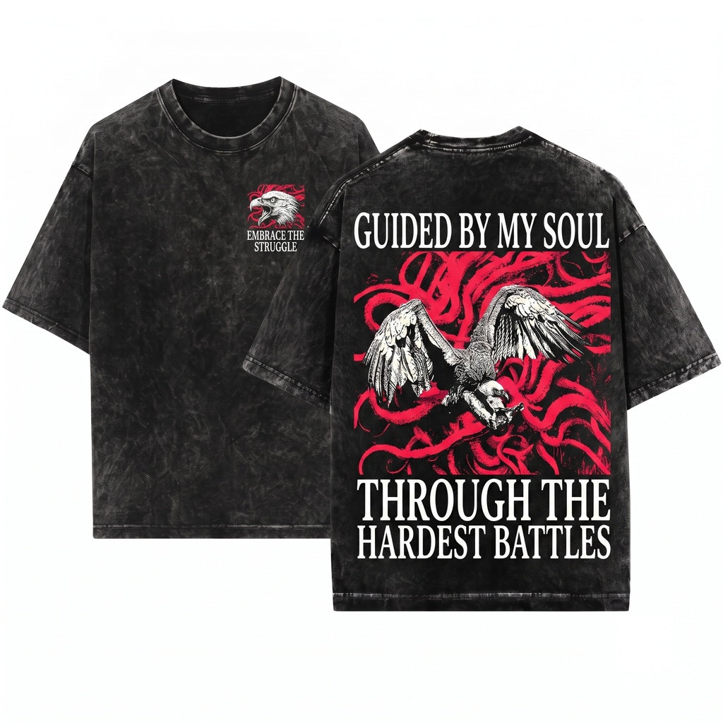 The Arrow of My Soul Vintage Japanese Vulture Unisex Wash T-Shirt