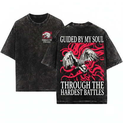 The Arrow of My Soul Vintage Japanese Vulture Unisex Wash T-Shirt