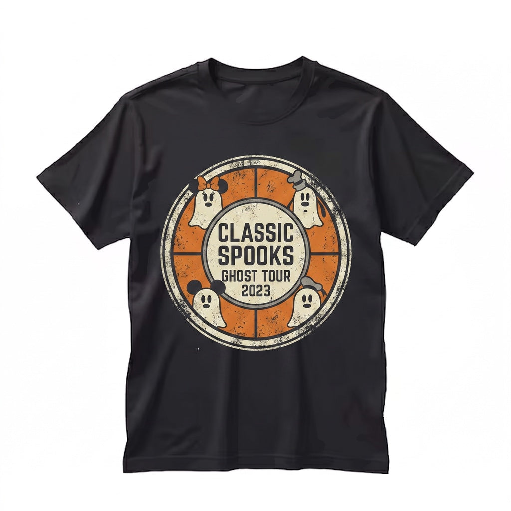 Halloween Cute Cartoon Friends Trick Or Treat Graphic Pumpkin Theme Park Vacation Apparel Unisex TShirt