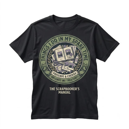 Scrapbooking Things I Do In My Spare Time Purple Graphic Unisex TShirt