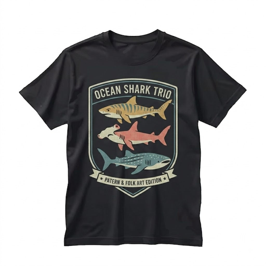 Aesthetic Tropical Ocean Graphic Bright Marine Life Whale Shark Summer Beach Lover Unisex TShirt