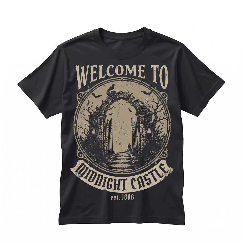 Vintage Ghost Graphic Spooky Haunted Witchy Autumn Style Halloween Seasonal Gift Unisex TShirt