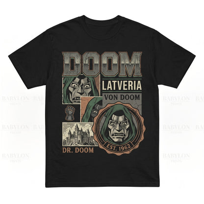 Vintage Doctor Doom Comic Graphic Sweatshirt, Retro Supervillain Doomsday Victor Von Doom Hoodie Apparel, Unisex TShirt