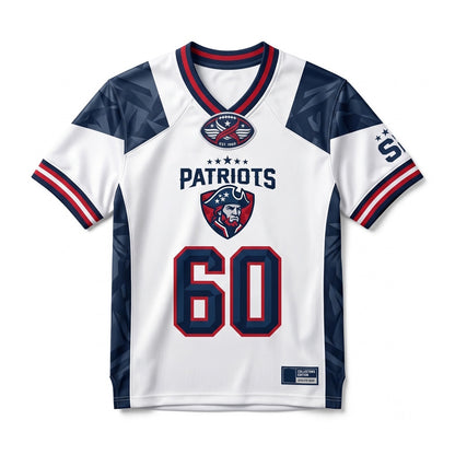 Unisex Athletic Football Fan Jersey - Breathable Lightweight V-Neck Game Day Top