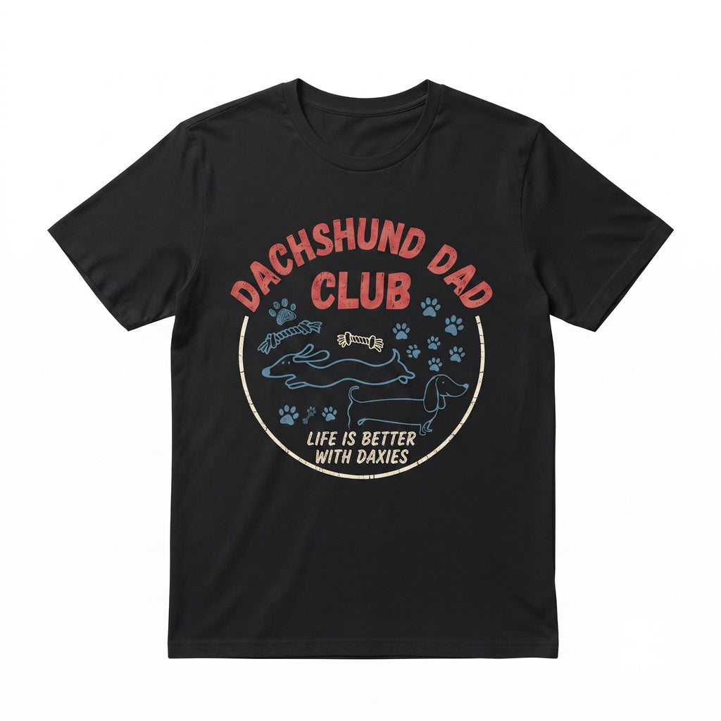 Dachshund Dad Top, Weiner Dog Owner Fathers Day Gift, Best Pet Apparel, Unisex TShirt