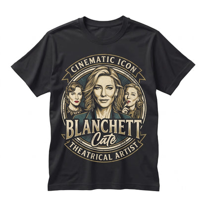 Cate Blanchett Collage Retro Actress Vintage Cinema Fan Graphic Apparel Unisex TShirt