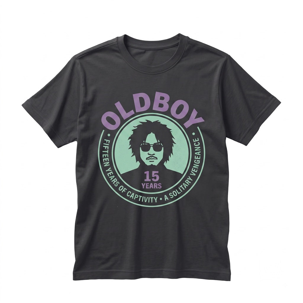 Vintage South Korean Cinema Old Boy Graphic Retro Y2K Cult Film Apparel Unisex TShirt