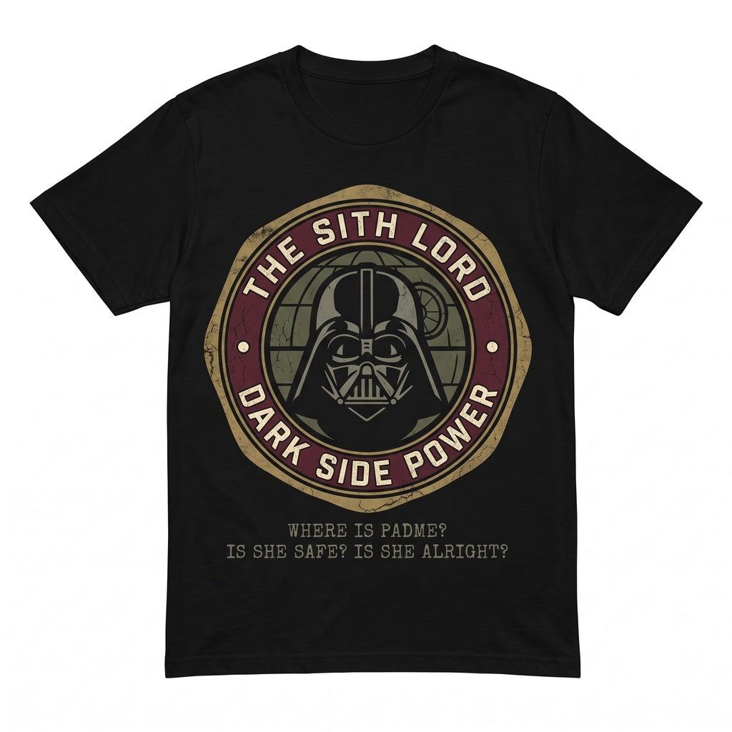 Oversized Galactic Sith Lord Graphic Sci-Fi Anakin Villain Cotton Tops Unisex TShirt
