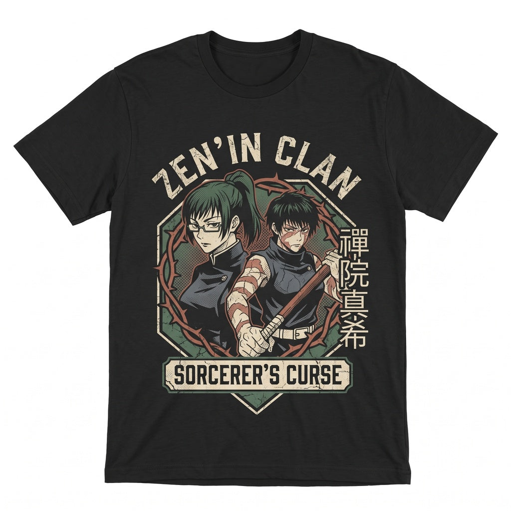 Maki Zenin Anime Manga Cursed Sorcerer Graphic Apparel Unisex TShirt