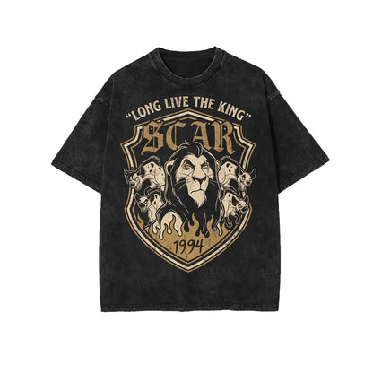 Oversized Wicked Lion Scar Villain Theme Park Safari Vacation Gift Unisex TShirt