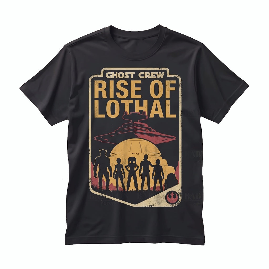 Oversized Sci-Fi Ghost Crew Kanan Jarrus Ezra Bridger Animated Rebels Graphic Vintage Unisex TShirt