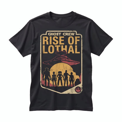 Oversized Sci-Fi Ghost Crew Kanan Jarrus Ezra Bridger Animated Rebels Graphic Vintage Unisex TShirt