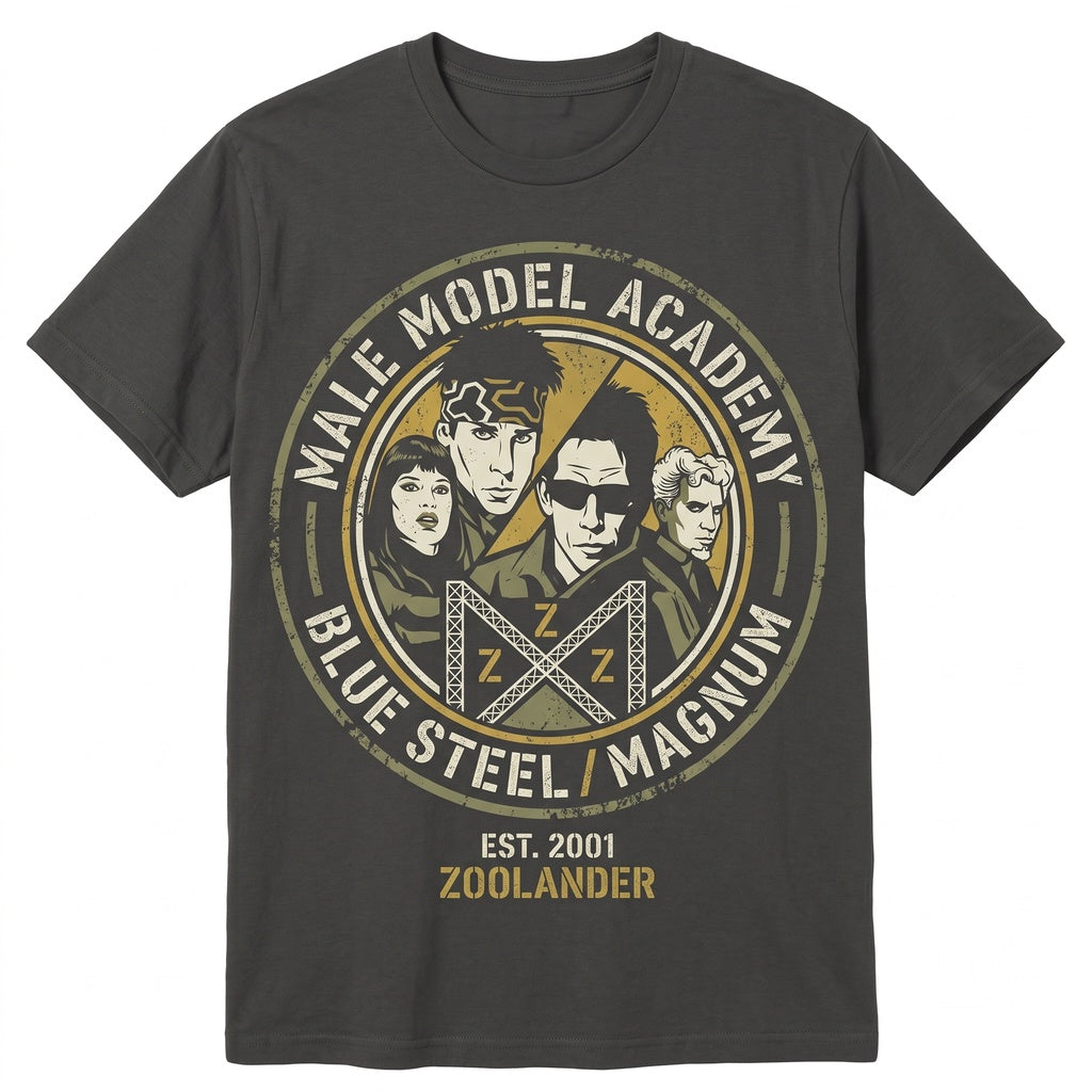 Blue Steel Model Male Fashion Comedy Film Pop Culture Graphic Softstyle Unisex TShirt