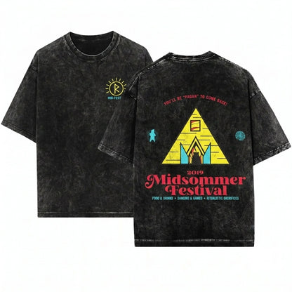 Midsommar Festival Temple Horror Movie Inspired Graphic Unisex Wash T-Shirt