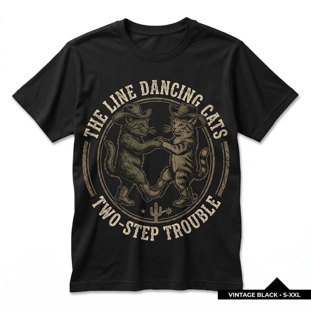 Funny Cowboy Dancing Cat Graphic Western Country Lover Meme Gift Unisex TShirt