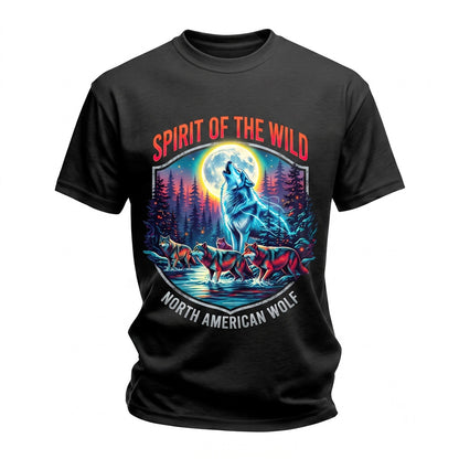 Vintage 90s Retro Grunge Wolf Graphic Unisex TShirt