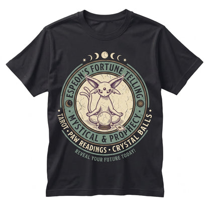 Espeon Tarot Card Fortune Telling Anime Psychic Mystical Vintage Gamer Gift Unisex TShirt