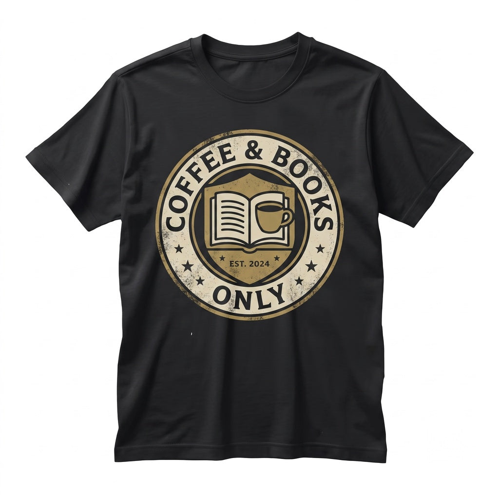 Coffee And Books Graphic Reader Present Bookish Apparel Unisex TShirt