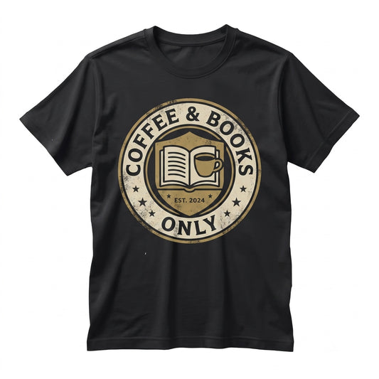 Coffee And Books Graphic Reader Present Bookish Apparel Unisex TShirt