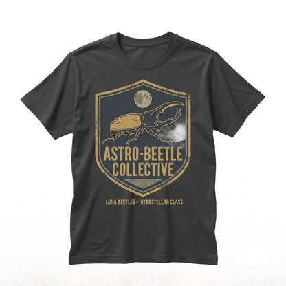 Three Hercules Beetle Vintage Moon Graphic Funny Retro Oversized Insect Entomology Nature Lover Gift Unisex TShirt