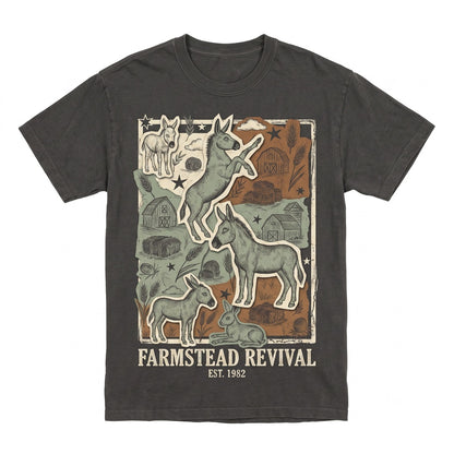 Donkey Farm Animal Graphic Barn Hay Field Country Western Ranch Life Gift Support Local Farmers Unisex TShirt