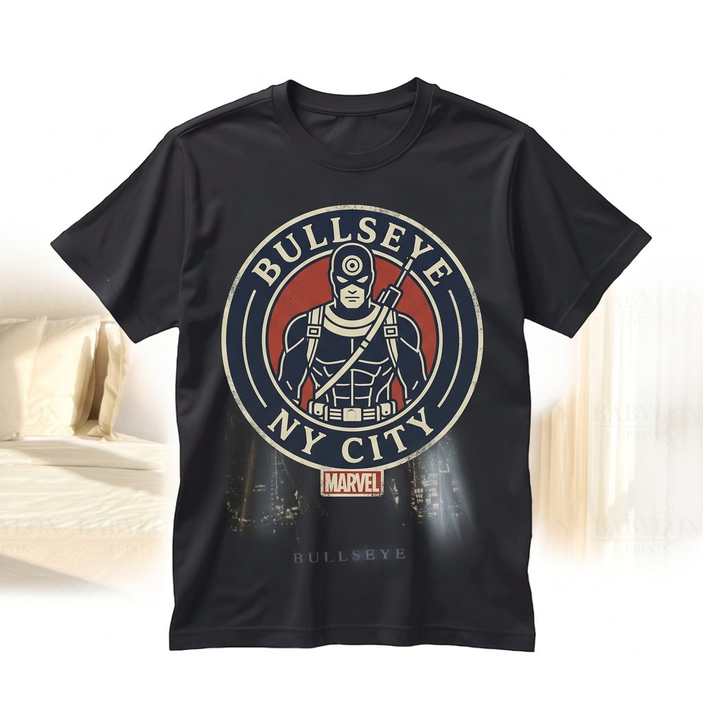 Vintage Bullseye Assassin Graphic Benjamin Poindexter Comic Villain Retro Merchandise Gift Unisex TShirt
