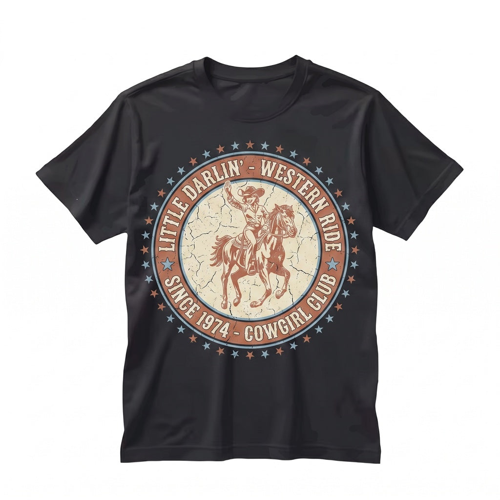 Retro Darlin Cowgirl Horse