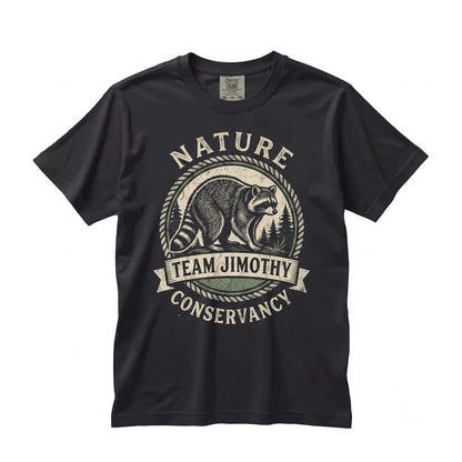 Team Jimothy Seattle Short Spine Raccoon Graphic Meme Vintage Apparel Viral Animal Unisex TShirt