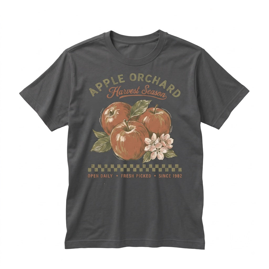 Autumn Fall Apple Orchard Harvest Season Graphic Cider Picking Vintage Clothing Unisex TShirt