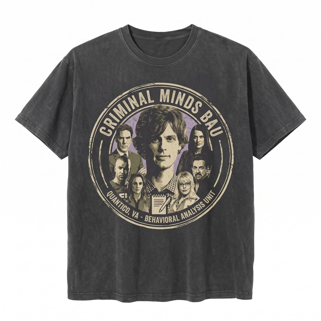 Criminal Minds Vintage Unisex TShirt Gift Fans TV Show Graphic Tee