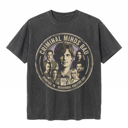 Criminal Minds Vintage Unisex TShirt Gift Fans TV Show Graphic Tee