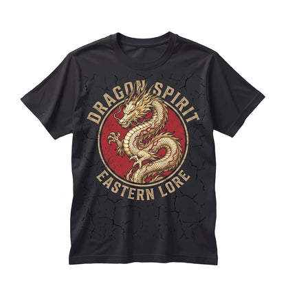 Vintage Japanese Dragon Asian Floral Art Mythical Aesthetic Graphic Gift Unisex TShirt
