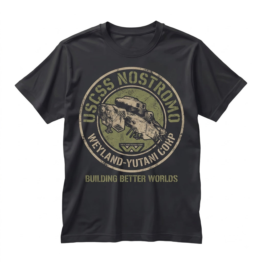 USCSS Nostromo Sci-Fi Spaceship Crew Retro Graphic Unisex TShirt