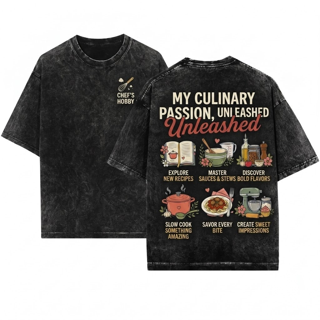 Things I Do In My Spare Time Funny Culinary Hobby Home Cook Gift Foodie Kitchen Lover Baking Queen Recipe Unisex Wash T-Shirt