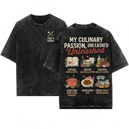 Things I Do In My Spare Time Funny Culinary Hobby Home Cook Gift Foodie Kitchen Lover Baking Queen Recipe Unisex Wash T-Shirt