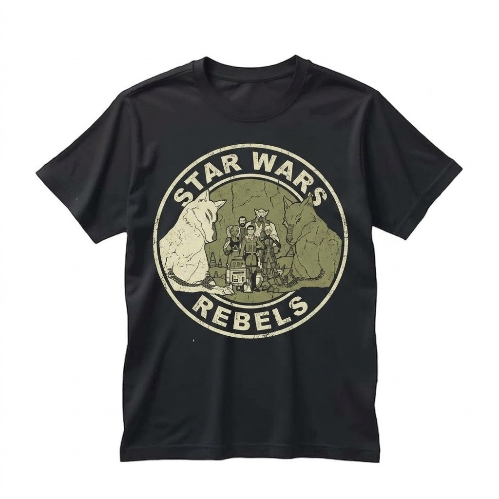 Rebels Mural Ghost Crew Chopper Hera Syndulla Ezra Bridger Graphic Sweatshirt Hoodie Unisex TShirt