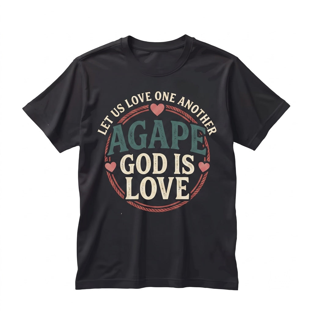 God Is Love Agape One Another Bible Faith Christian Religious Hoodie Hooded Sweatshirt Unisex TShirt