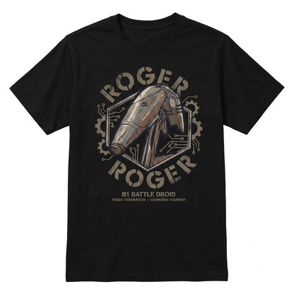Roger Battle Droid Graphic Galaxy Edge Hollywood Studios Theme Park Family Vacation Outfit Fan Gift Unisex TShirt